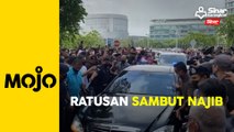 Ketibaan Najib disambut ratusan penyokong