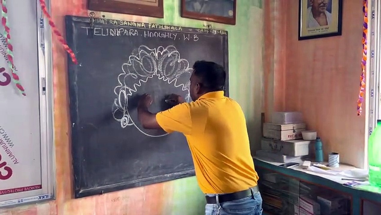 Very easy shri Krishna drawing at school _ How to draw lord krishna