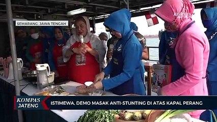 Istimewa, Demo Masak Anti-Stunting di Atas Kapal Perang