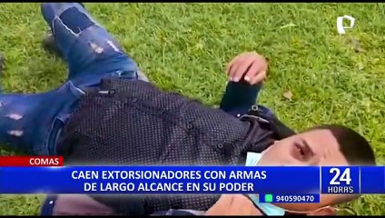 ‘Los terribles de San Albino”: caen delincuentes que extorsionaban a sus víctimas con ametralladora