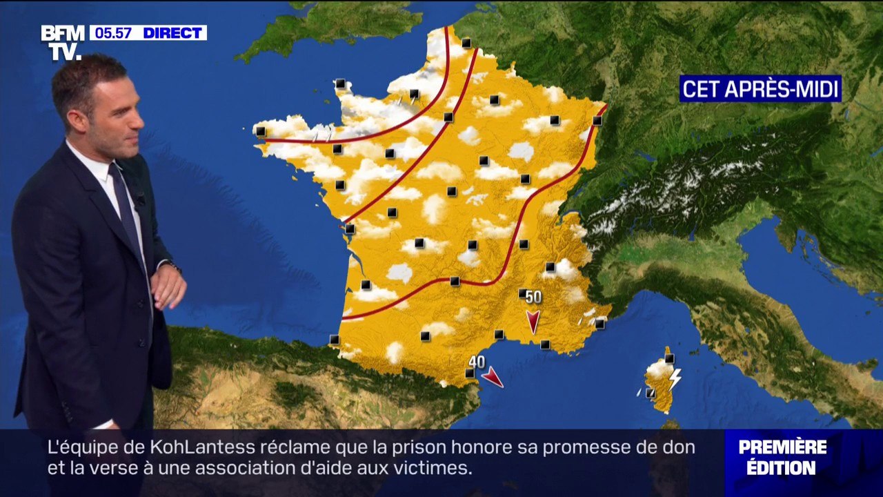 Ce mardi s'annonce nuageux et pluvieux près de la Manche et ensoleillé partout ailleurs