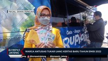 Warga Antusias Tukar Uang Kertas Baru Tahun Emisi 2022