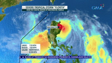 #FloritaPH update August 23, 2022 - Bagyong Florita, nag-landfall na sa Maconacon, Isabela | 24 Oras News Alert