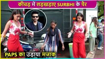Surbhi Chandna Almost About To Fall,Dheeraj Dhoopar On Their Show Sherdil vs Shergill