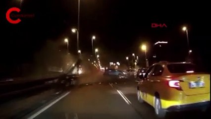 D-100'de maganda sürücü dehşeti 4 yaralı