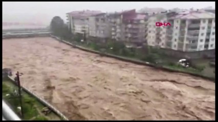 Karadeniz sele teslim: Dereler taştı, ev ve iş yerlerini su bastı