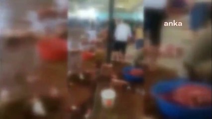 AKP'li belediye su ve temizlik hizmeti sunmadı, her yer çöp ve kanla kaplandı