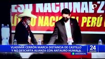 Vladimir Cerrón no descarta una alianza con el recientemente liberado Antauro Humala