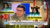 Vladimir Cerrón no descarta una alianza con el recientemente liberado Antauro Humala