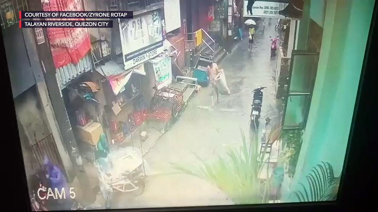 Time lapse video of flooding in Quezon City
