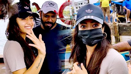 Rashmika Mandanna Spotted As Pushpa 2 Shooting Begins