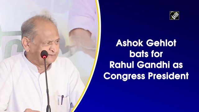 Ashok Gehlot bats for Rahul Gandhi as Congress president