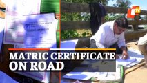 Matric Exam certificate distribution on road Odisha triggers controversy