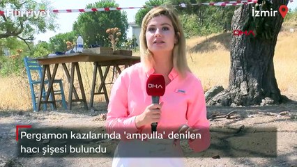 Pergamon kazılarında 'ampulla' denilen hacı şişesi bulundu