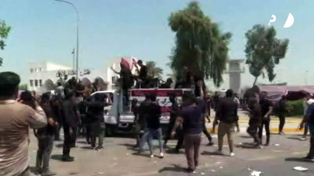 مناصرو التيار الصدري يباشرون اعتصاما أمام مجلس القضاء الأعلى في بغداد