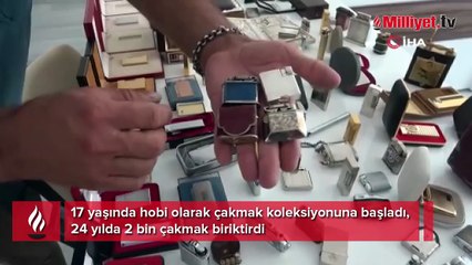 Bir milyon değerindeki çakmak koleksiyonu görenleri şaşırtıyor