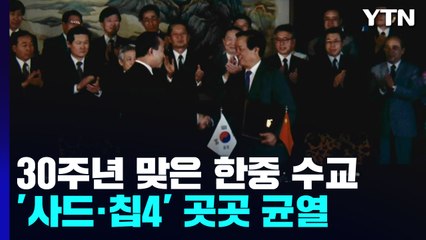 한중수교 '겨우 서른'?...'사드·칩4' 곳곳에 균열 / YTN