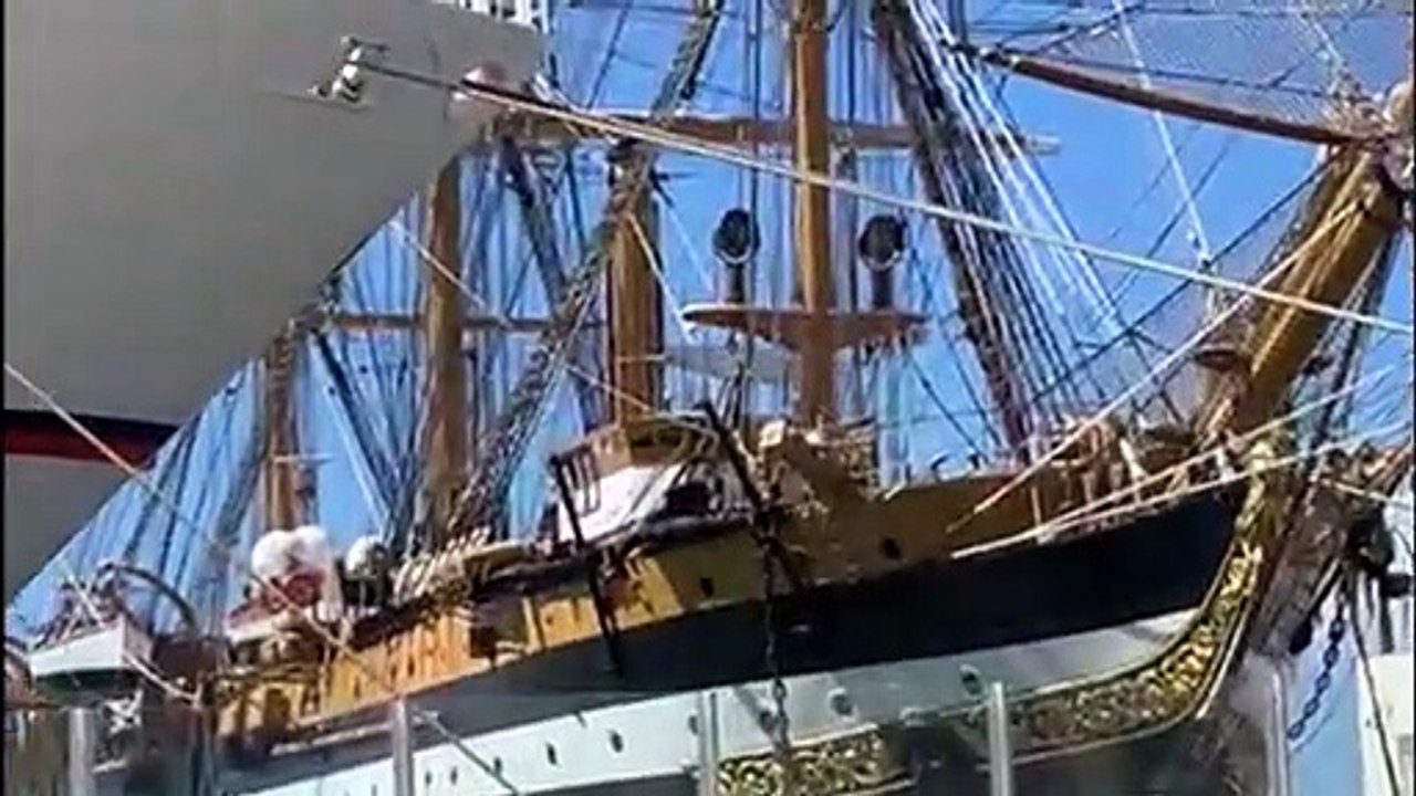 Torna a Trapani la nave scuola Amerigo Vespucci della Marina militare