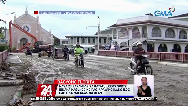 Nasa 20 barangay sa Batac, Ilocos Norte, binaha kasunod ng pag-apaw ng ilang ilog dahil sa malakas na ulan | 24 Oras