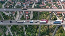 Anadolu Otoyolu’nda trafik kazası ulaşımı aksattı