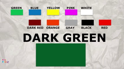 Colors names - English Educational Videos | Kid Kidz