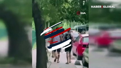 Sokak ortasında kılıçla yürüyenlerin kim oldukları ortaya çıktı