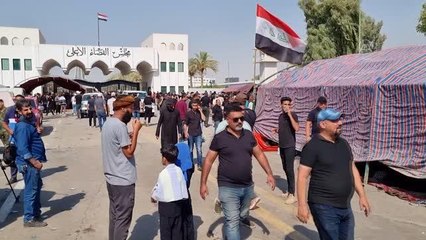 Sadr destekçileri Yüksek Yargı Konseyi binası önünde eylem başlattı (2)