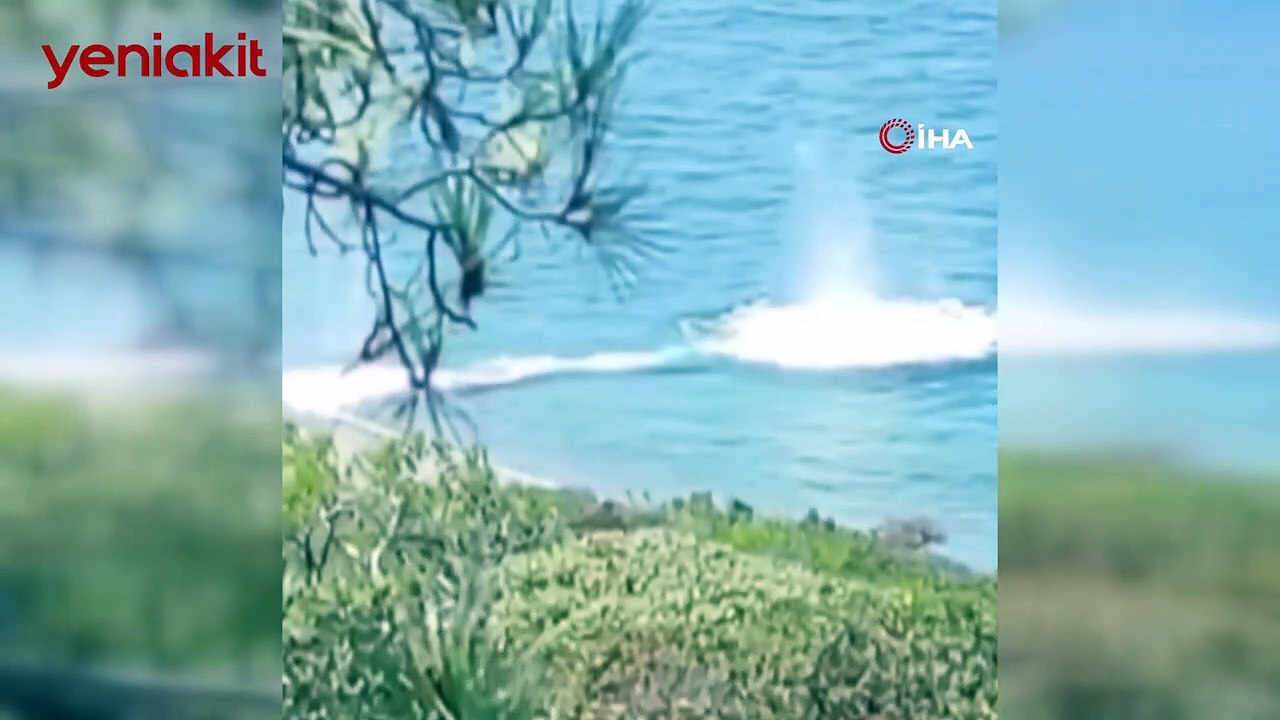 Denizde hareketli anlar! Bomba bulundu