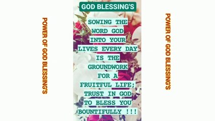 GOD BLESSINGS 10 DAILY