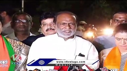 Dr. K. Laxman Speech After Governor Meeting _ Karimnagar _ V6 News