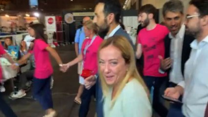 Meeting Rimini, Meloni: "Popolo Cl con me? Vedremo"