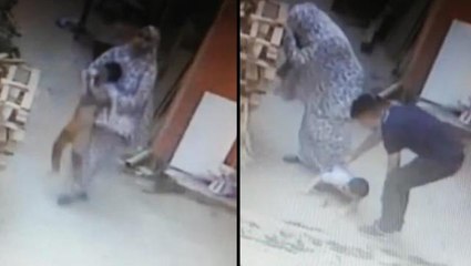 Bir annenin en zor anı! Kanlar içinde kalan çocuğunu kucağına alıp çığlık çığlığa yardım istedi