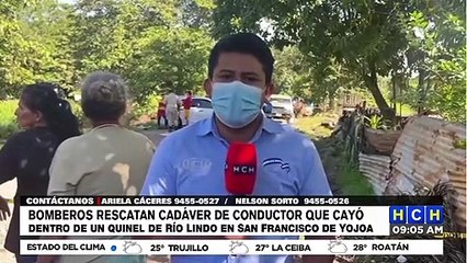 Una persona fallece tras caer vehículo a quinel en Río Lindo, Cortés