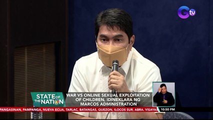 War VS Online Sexual Exploitation of Children, idineklara ng Marcos Administration | SONA