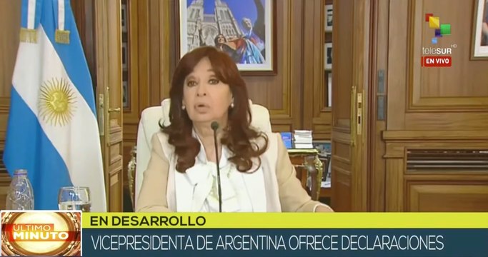 Vicepresidenta argentina reconoce campaña mediática gestada por la Corte Suprema