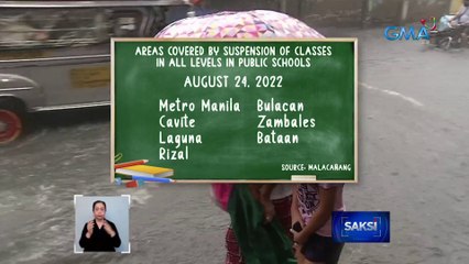 Download Video: Ilang mga lugar, sinuspinde ang klase dahil sa Bagyong Florita | Saksi