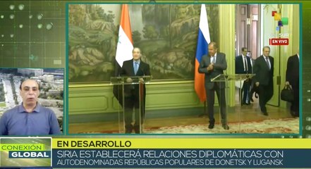 Siria propone el establecimiento de nexos con las repúblicas de Donetsk y Lugansk