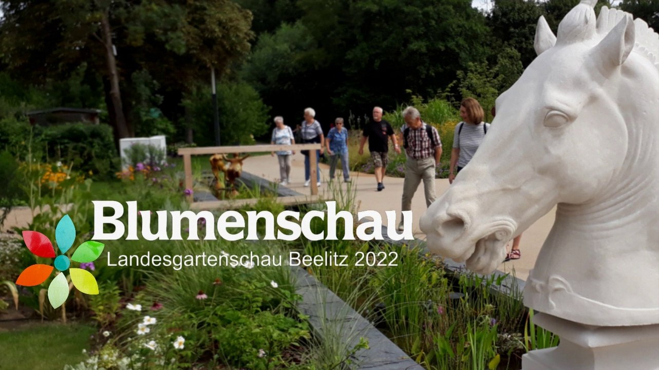 Blumenschau auf der landesgartenschau in beelitz 2022
