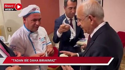 Kılıçdaroğlu, ilk kez üretilen patatesli dondurmayı denedi: "Tadan bir daha bırakmaz"