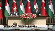 Cumhurbaşkanı Erdoğan'dan Mahmud Abbas ile ortak açıklama: İsrail ile ilişkilerimiz Filistin davasına desteğimizi azaltmayacaktı