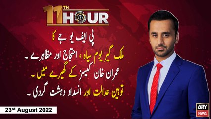 11th Hour | Waseem Badami | ARY News | 23rd August 2022