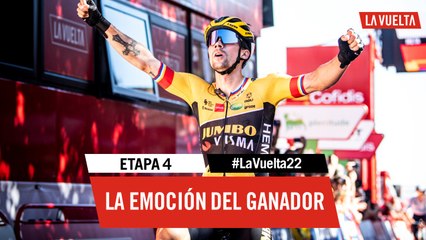 La emoción del ganador / Winner's emotion - Étape 4 / Stage 4 | #LaVuelta22