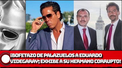 BOFETAZO DE PALAZUELOS A EDUARDO VIDEGARAY; EXHIBE A SU HERMANO CORRUPTO!