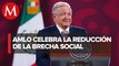 Brecha entre ricos y pobres se está reduciendo: AMLO