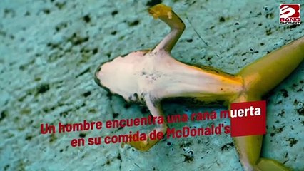 Un hombre encuentra una rana muerta en su comida de McDonald's