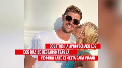 La ‘pillada’ a Courtois en una foto de su novia que ha sido noticia hasta en el ‘The Sun’