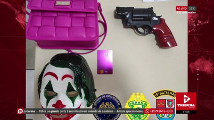 Ladrão 'palhaço' é preso pela PM por roubo em Apucarana