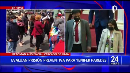 Yenifer Paredes: PJ continúa audiencia sobre pedido de 36 meses de prisión preventiva