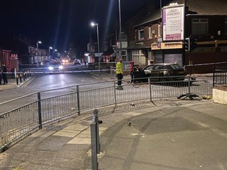 999 services at the scene of a crash in Hartlepool's Brenda Road on Tuesday, August 23