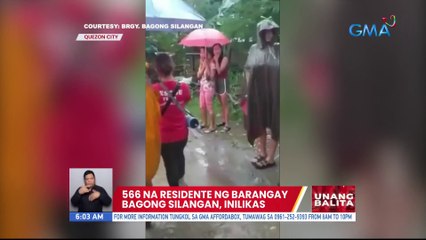 566 na residente na Brgy. Bagong Silangan, inilikas | UB